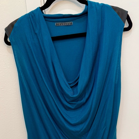 Velvet Teal Knit Top - Picture 1 of 5